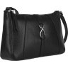 Черная женская сумка на плечо среднего размера из натуральной кожи Issa Hara Анита (21134) - 3