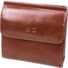Небольшой женский кошелек из кожзама в коричневом цвете MD Leather (21542) - 1