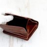 Небольшой женский кошелек из кожзама в коричневом цвете MD Leather (21542) - 5