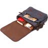 Черная мужская текстильная сумка для ноутбука 13 дюймов с одной лямкой Vintage 2422200 - 6