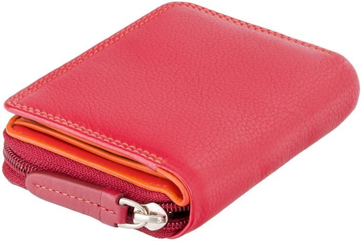 Маленький кожаный кошелек красно-бордового цвета с RFID - Visconti Hawaii 68794