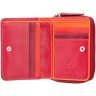 Маленький кожаный кошелек красно-бордового цвета с RFID - Visconti Hawaii 68794 - 3