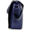 Мужская синяя сумка-мессенджер через плечо из кожи крейзи хорс - TARWA (21688) - 4