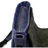 Мужская синяя сумка-мессенджер через плечо из кожи крейзи хорс - TARWA (21688) - 6