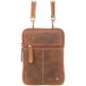 Светло-коричневая мужская сумка маленького размера из винтажной кожи Visconti Remi 69194 - 1