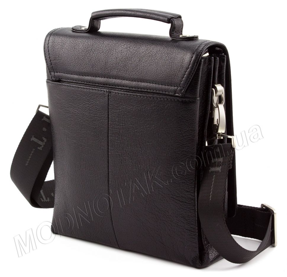 Вместительная кожаная мужская сумка с клапаном и ручкой H.T Leather Collection (9010-7)
