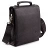 Вместительная кожаная мужская сумка с клапаном и ручкой H.T Leather Collection (9010-7) - 1