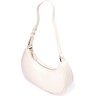 Кожаная женская сумка-хобо из натуральной кожи молочного цвета Vintage (2421287) - 1