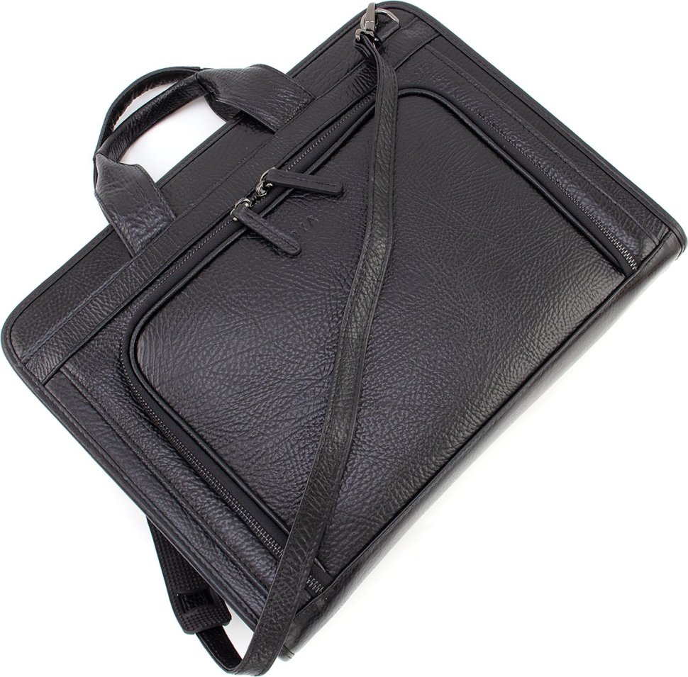 Мужская кожаная сумка-портфель из натуральной кожи для работы Karya (10282)