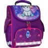 Каркасный школьный рюкзак для девочек из фиолетового текстиля с единорогом Bagland 53295 - 1