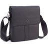 Мужская сумка через плечо из высококачественной натуральной кожи черного цвета H.T. Leather (63395) - 1