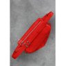 Красная сумка-бананка из натуральной кожи с бахромой BlankNote Spirit (12657) - 4
