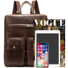 Сумка-рюкзак для ноутбука из винтажной кожи коричневого цвета Vintage (20035) - 8