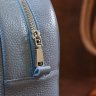 Голубой женский рюкзак из натуральной кожи с фиксацией на молнию Shvigel (16318) - 10