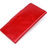Красный женский вертикальный купюрник из кожи алькор на кнопках SHVIGEL (2416172) - 3