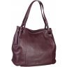 Вместительная женская сумка бордового цвета из прочной кожи Desisan (6029-339) - 2