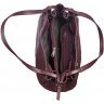 Вместительная женская сумка бордового цвета из прочной кожи Desisan (6029-339) - 6