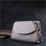 Женская кожаная сумка-кроссбоди на плечо белого цвета с клапаном Vintage 2422258 - 7