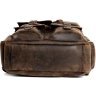 Рюкзак дорожный из натуральной кожи коричневого цвета VINTAGE STYLE (14709) - 5