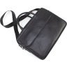 Мужская деловая кожаная сумка под ноутбук на два отделения H.T Leather (62196) - 5