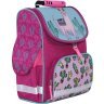Школьный каркасный рюкзак из текстиля с рисунком ламы - Bagland 55396 - 5