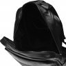 Мужской кожаный рюкзак большого размера в черном цвете Keizer (19231) - 6