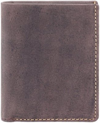 Темно-коричневий тонкий чоловічий портмоне з вінтажної шкіри Visconti Saber 68996
