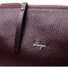 Женская кожаная сумка-кроссбоди бордового цвета на плечо KARYA (2420883) - 7