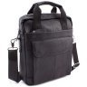Бюджетная кожаная сумка с ручкой и плечевым ремнем Leather Collection (11100) - 1
