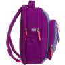 Школьный текстильный рюкзак фиолетового цвета с единорогом Bagland 55697 - 2