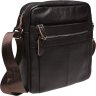 Мужская кожаная сумка-планшет коричневого цвета через плечо на молнии Keizer (21401) - 1