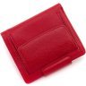 Небольшой женский кошелек из натуральной кожи красного цвета на кнопке ST Leather 1767297 - 3