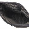 Кожаная мужская сумка-планшет черного цвета с молниевой застежкой Tom Stone (10998) - 4