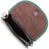 Компактная женская кожаная сумка зеленого цвета с плечевым ремешком Vintage 2422260 - 5