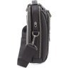 Вместительная мужская сумка-барсетка из натуральной фактурной кожи на две молнии H.T Leather (62198) - 2