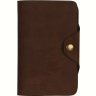 Винтажный мужской кошелек из натуральной кожи коричневого цвета Vintage (14484) - 1