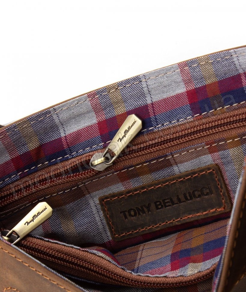 Винтажная сумка с клапаном на защелке Tony Bellucci (10515)