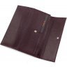 Просторный кожаный кошелек марсалового цвета с двумя отделениями на кнопках Tony Bellucci (10820) - 6