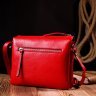 Красная женская сумка-кроссбоди из натуральной кожи через плечо KARYA (2420884) - 10