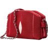 Яркая сумка красного цвета из натуральной кожи морского ската STINGRAY LEATHER (024-18217) - 2