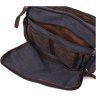 Мужская сумка-мессенджер из плотного текстиля в черном цвете Vintage 2422204 - 5
