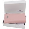 Женская вертикальная светло-розовая ключница из натуральной кожи ST Leather (14033) - 7