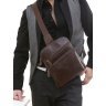 Удобная мужская сумка рюкзак через одно плечо VINTAGE STYLE (14185) - 7