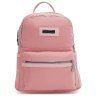 Недорогой женский текстильный рюкзак розового цвета на две молнии Monsen 71799 - 1
