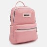 Недорогой женский текстильный рюкзак розового цвета на две молнии Monsen 71799 - 2