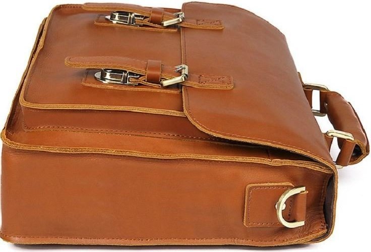 Стильный матовый портфель из натуральной кожи Vintage Style 14937