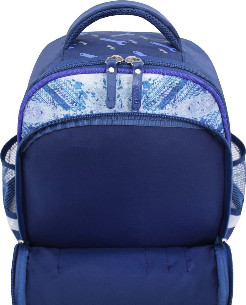 Школьный рюкзак для мальчиков в синем цвете с принтом Bagland (53699)