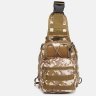Мужская тактическая сумка-слинг из текстиля с принтом пиксель - Monsen (55999) - 2