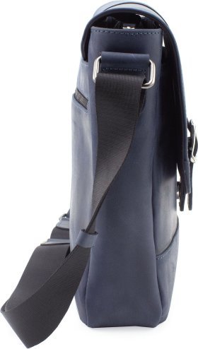 Мужская сумка синего цвета из матовой кожи Крейзи VATTO (11641) - 2