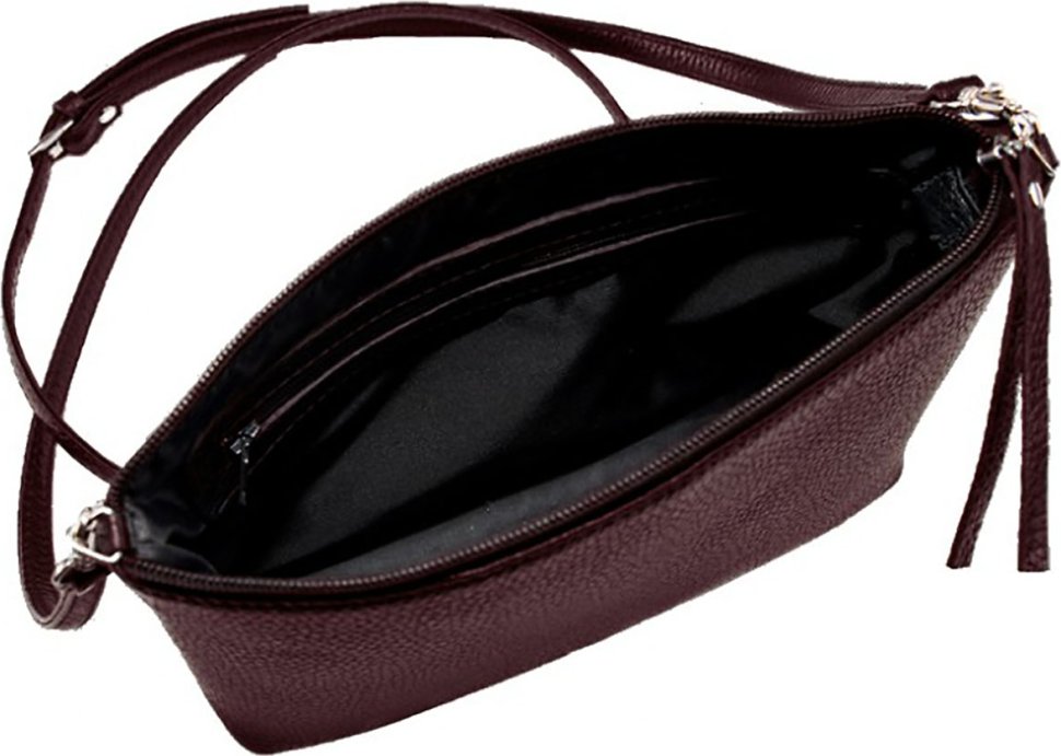 Женская кожаная сумка-кроссбоди через плечо коричневого цвета Issa Hara Ксения (21130)